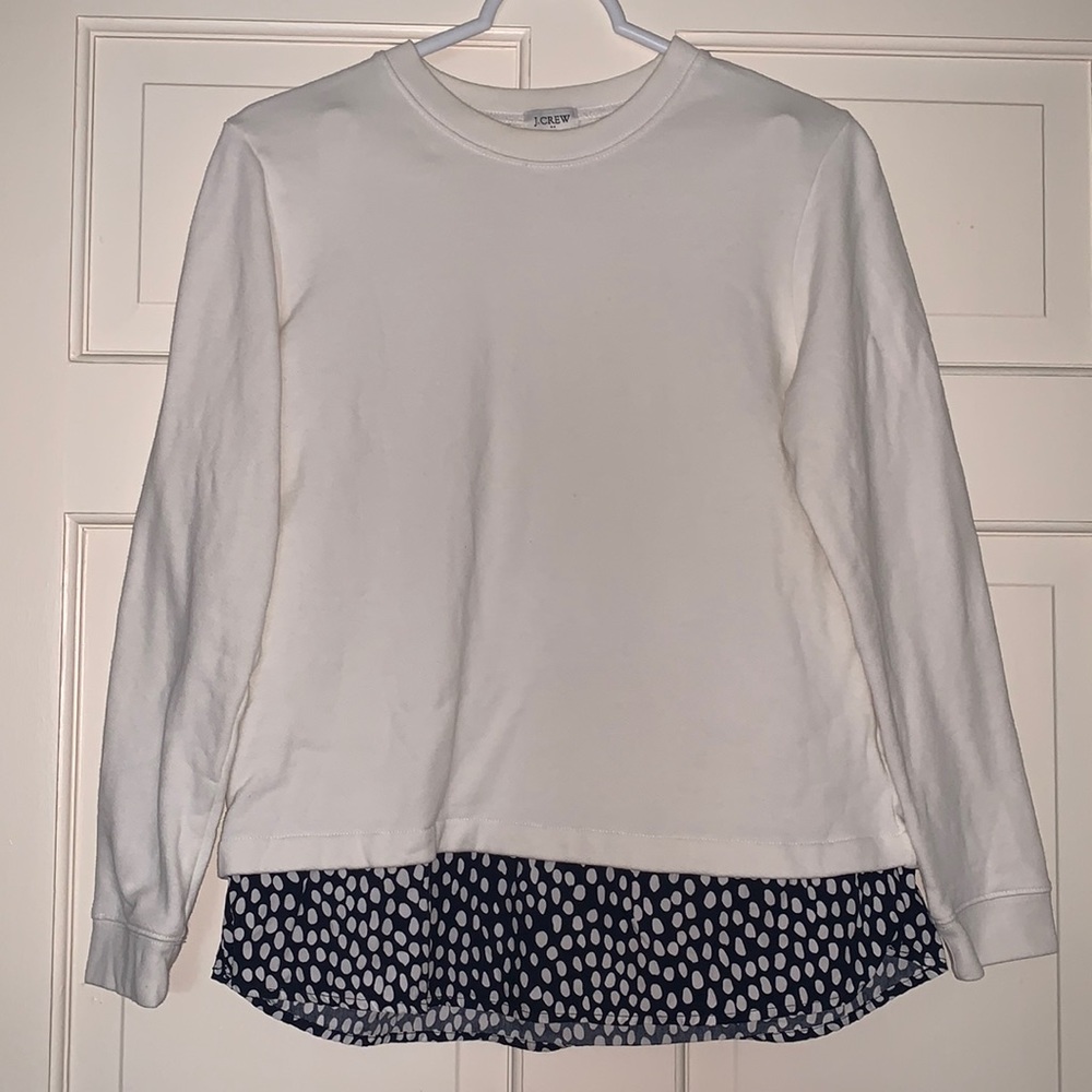 J.Crew faux layered sweatshirt